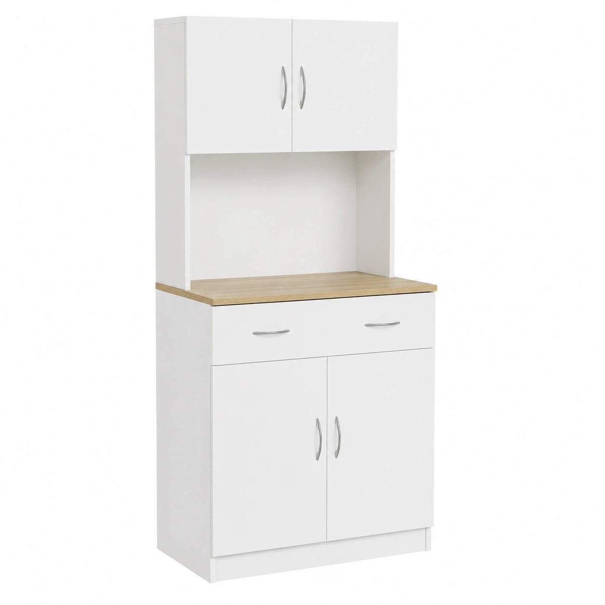 Armoire, réglable, avec rangement, avec tiroirs, coloris blanc, 80 x 40 x 180 cm, pour la chambre