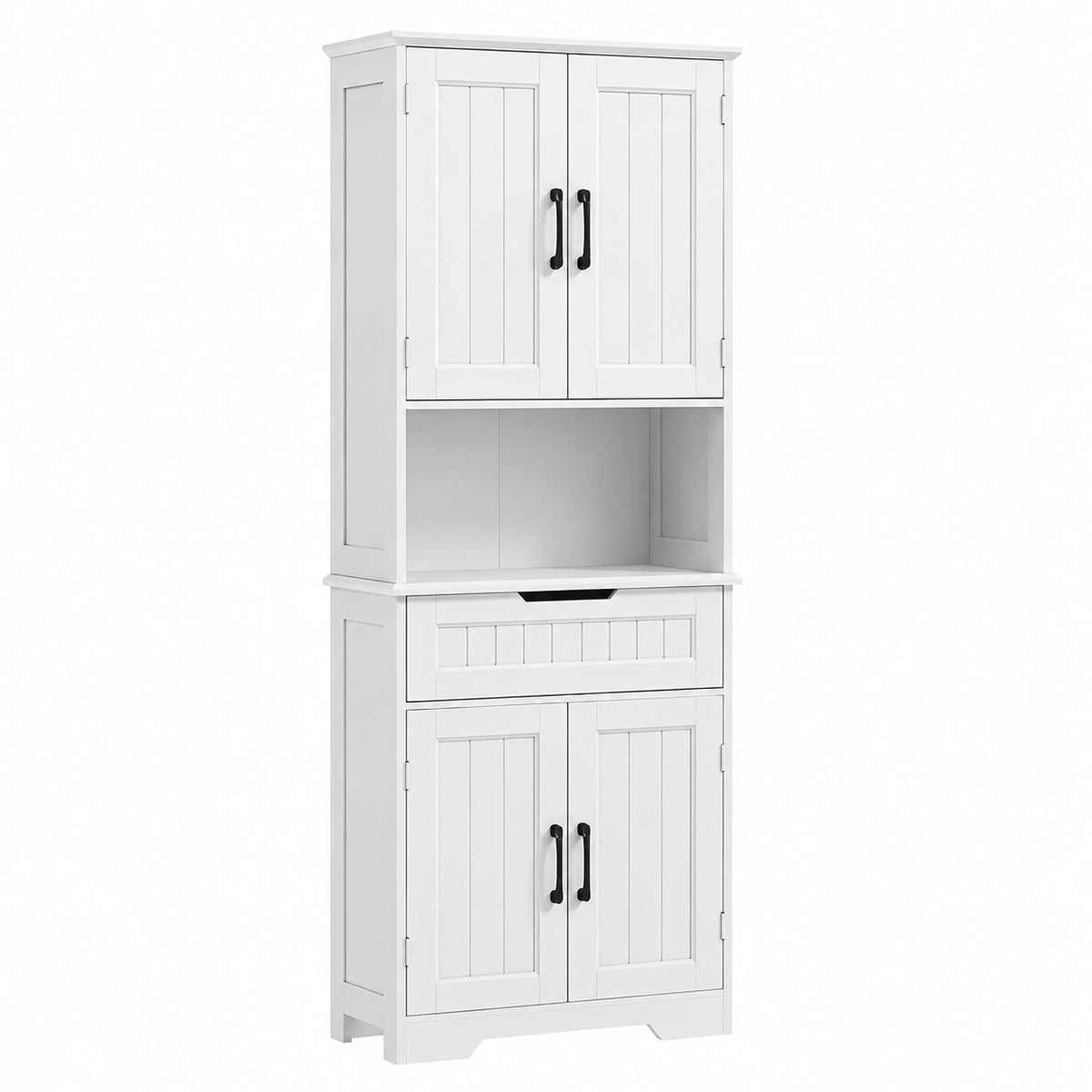 Armoire, réglable, avec rangement, avec tiroirs, coloris blanc, 60 x 30 x 172 cm, pour la chambre