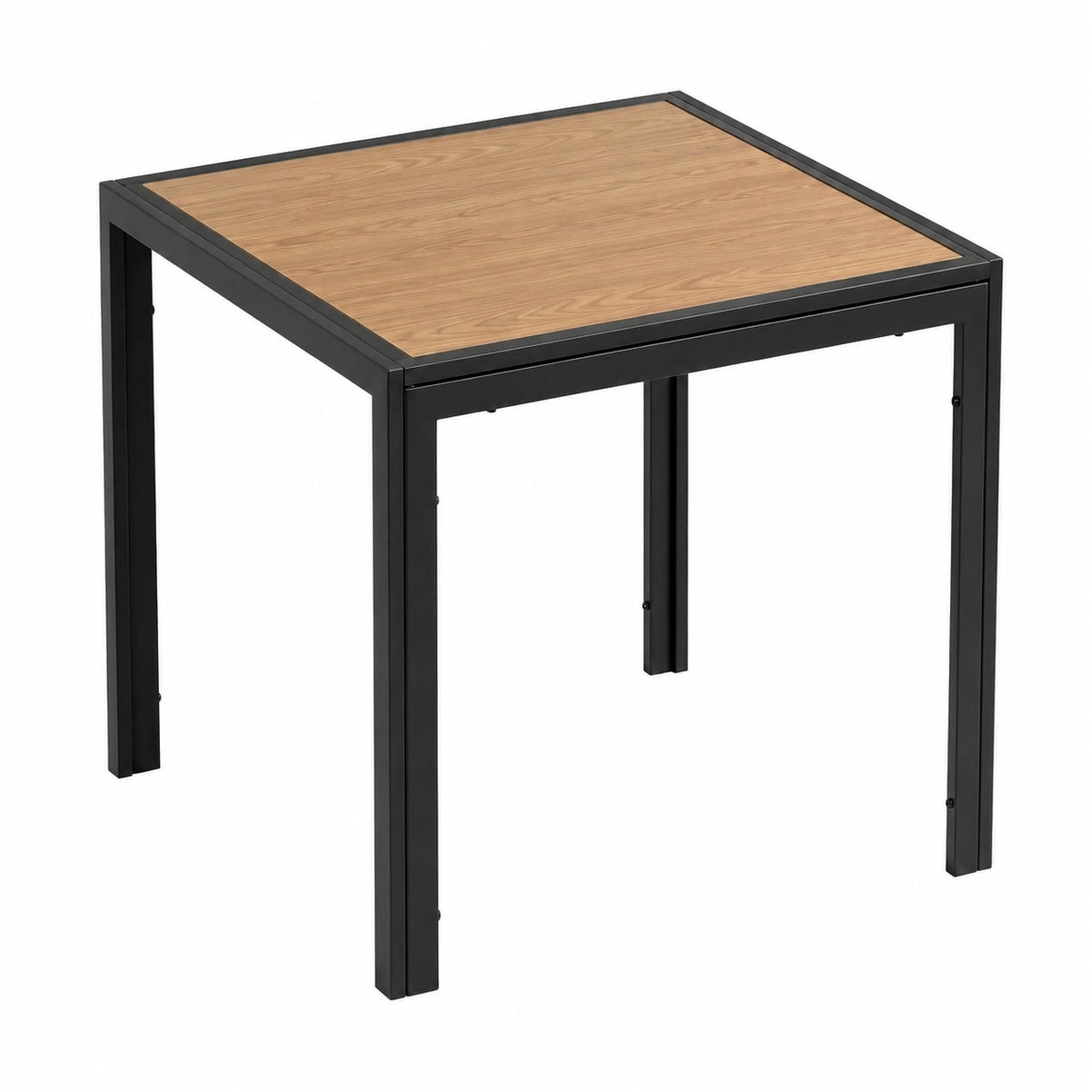 Table à manger, en métal, coloris noir, 75 x 75 x 72 cm, pour la salle à manger
