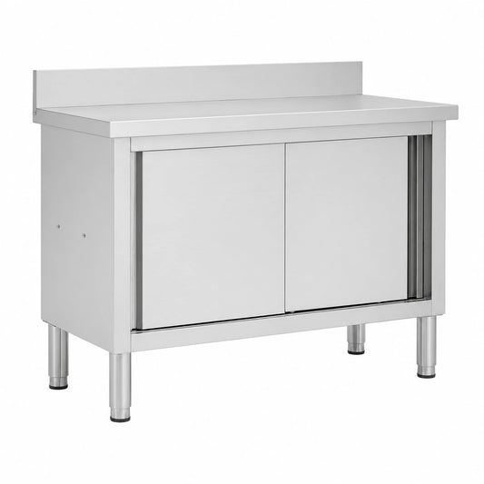 Armoire, avec rangement, avec portes coulissantes, avec portes, en acier inoxydable, pour la chambre