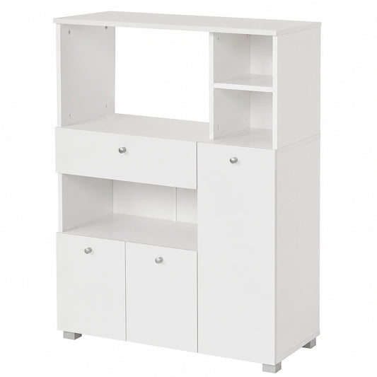 Armoire, avec rangement, avec tiroirs, coloris blanc, pour la chambre