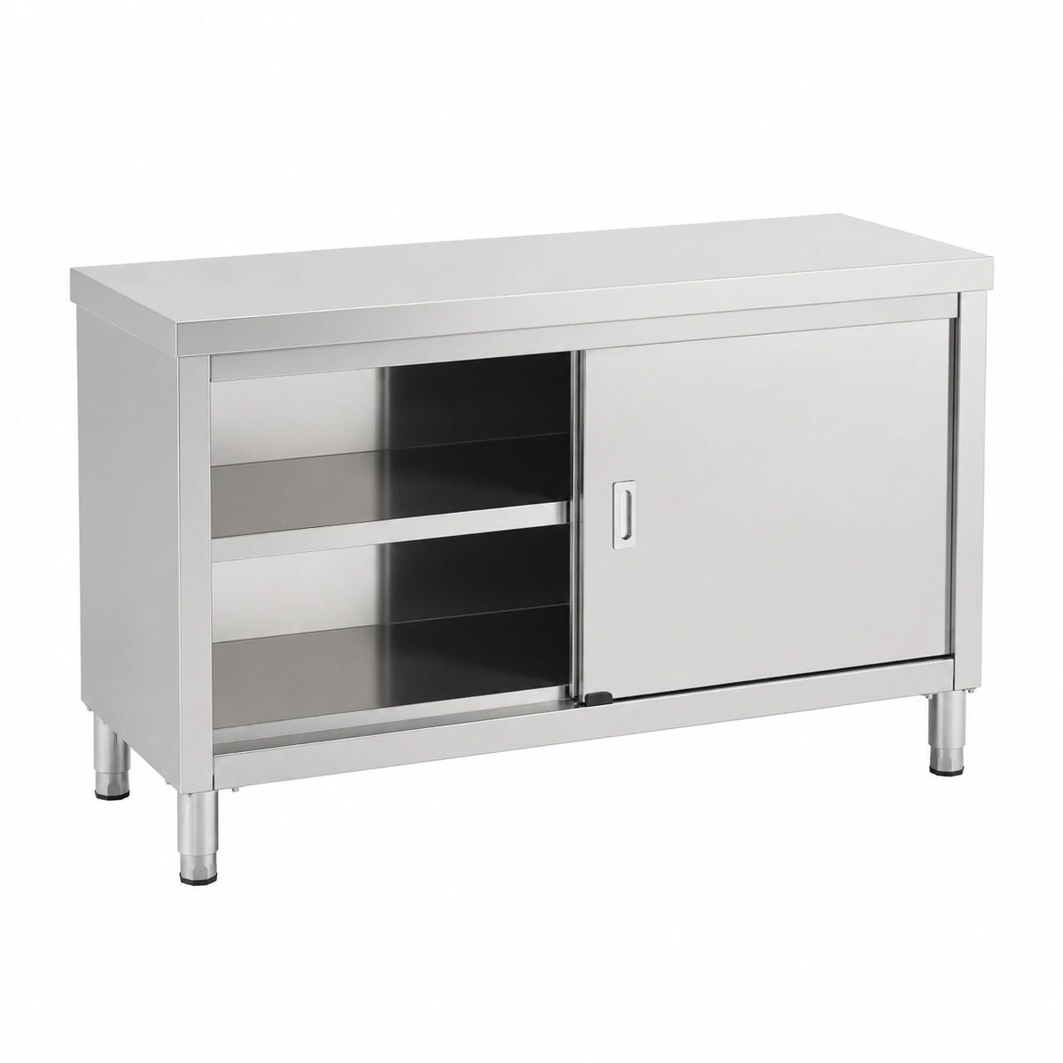Armoire, réglable, avec portes coulissantes, avec portes, en acier inoxydable, 150 x 60 x 85 cm, pour la chambre