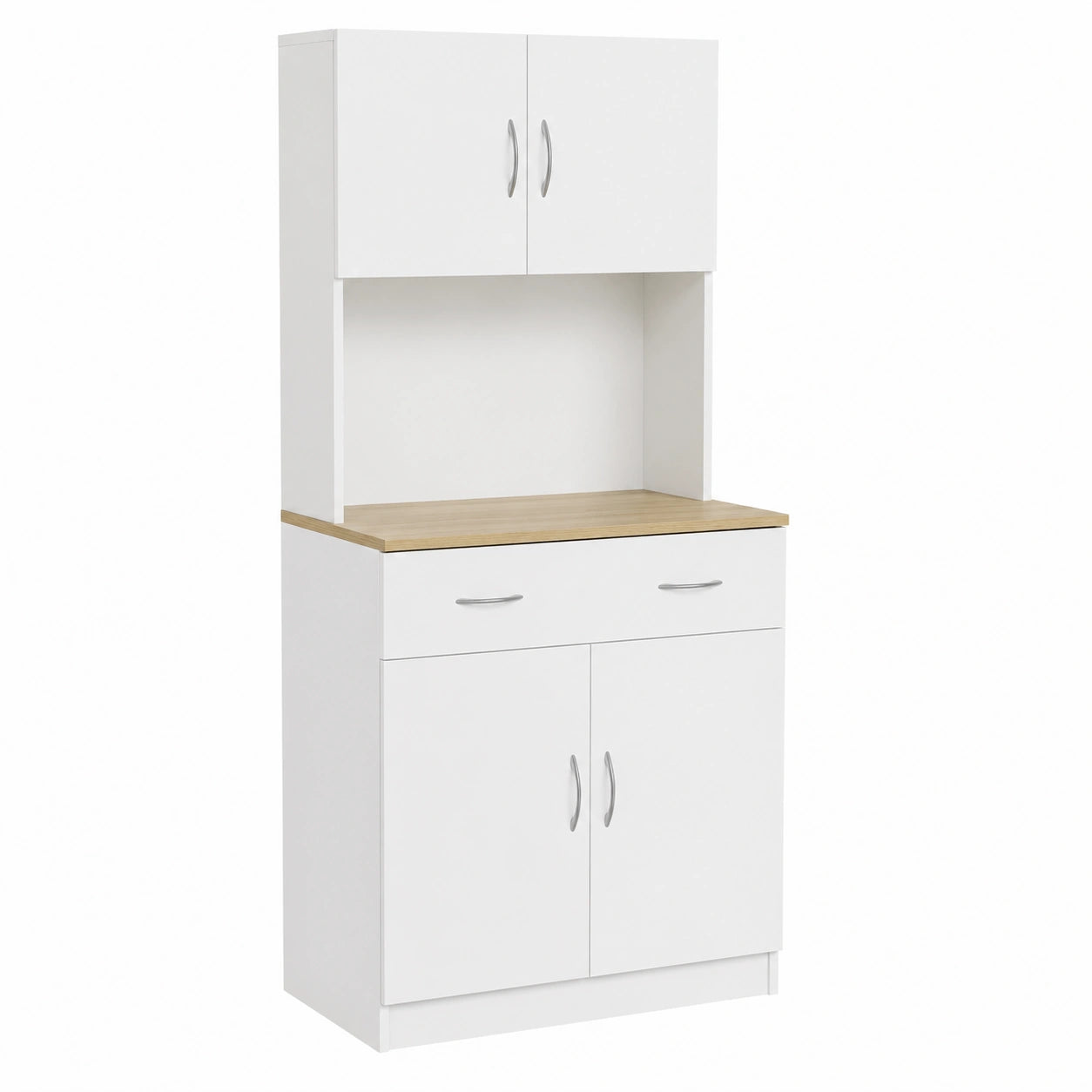 Armoire, réglable, avec rangement, avec tiroirs, coloris blanc, 80 x 40 x 180 cm, pour la chambre