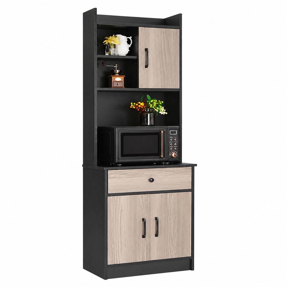 Armoire, avec tiroirs, avec étagères, avec portes, 60 x 40 x 180 cm, pour la chambre