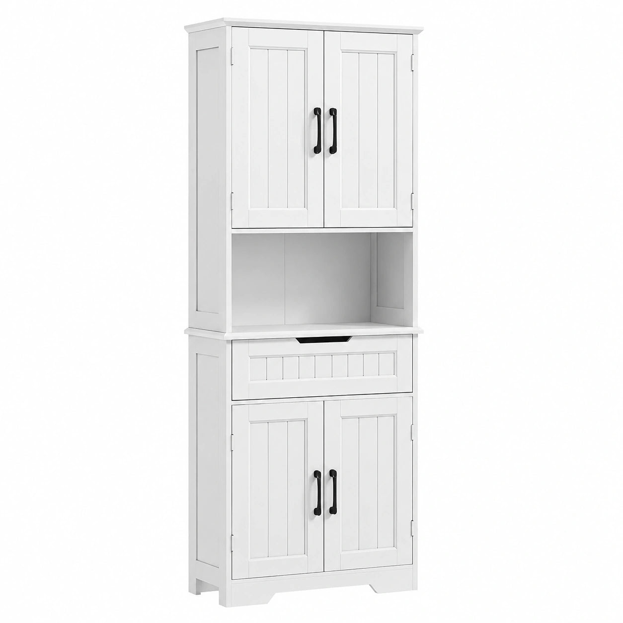 Armoire, réglable, avec rangement, avec tiroirs, coloris blanc, 60 x 30 x 172 cm, pour la chambre
