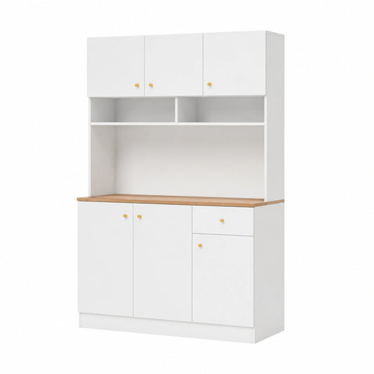 Armoire, avec tiroirs, avec prise intégrée, coloris blanc, 100 x 40 x 181 cm, pour la chambre
