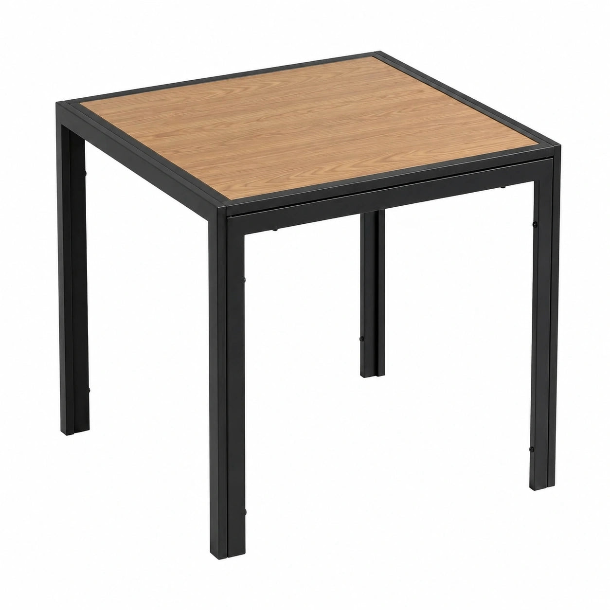 Table à manger, en métal, coloris noir, 75 x 75 x 72 cm, pour la salle à manger