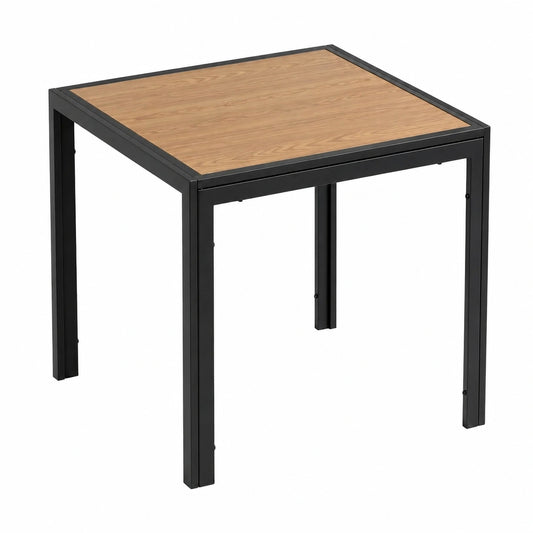 Table à manger, en métal, coloris noir, 75 x 75 x 72 cm, pour la salle à manger