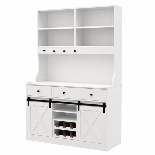 Armoire, réglable, avec rangement, avec tiroirs, coloris blanc, pour la chambre